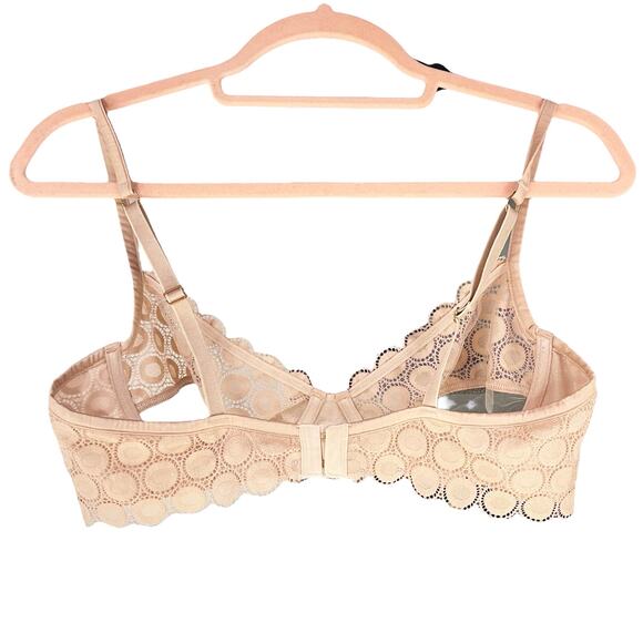 SAVAGE X FENTY Mod on the Moon Unlined Demi Bra in Gold Dust Brown Size 38B - Picture 5 of 8